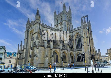 Bath Abbey, Bath, Somerset, England, UK Stock Photo