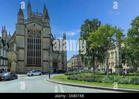 Bath Abbey, Bath, Somerset, England, UK Stock Photo
