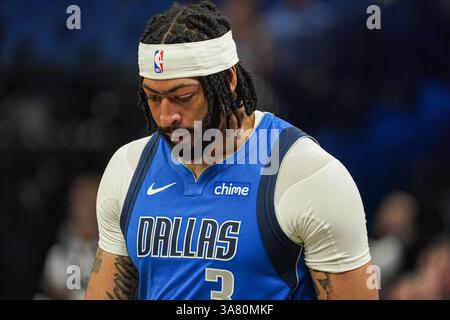 Dallas Mavericks forward Anthony Davis poses for a photo during the NBA