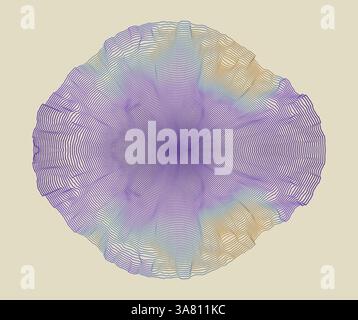 Abstract science or technology background. Array with dynamic particles. Vector illustration. Stock Vector