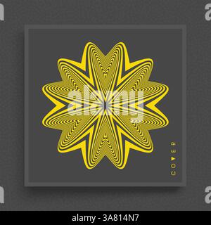 Abstract striped design element. Vector illustration with dynamic effect. Stock Vector