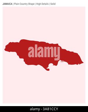 Jamaica Plain Country Map High Details Solid Regions Style Shape Of Jamaica Plain Country Map High Details Solid Style Shape Of Jamaica Vector 3a81ccy 
