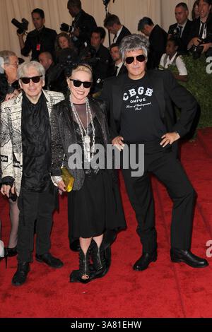 May 6, 2013 - New York, NY, USA - Chris Stein, Debbie Harry and Clem Burke attending the PUNK: Chaos to Couture Costume Institute Benefit Gala at The Metropolitan Museum of Art in New York City on May 6, 2013  in New York City  (Credit Image: © Kristin Callahan/Ace Pictures/ZUMAPRESS.com) Stock Photo