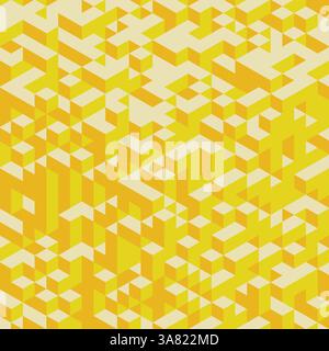 Abstract 3d geometrical background. Mosaic. Vector illustration. Stock Vector