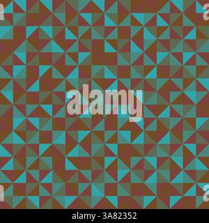 Mosaic. Seamless pattern of geometric shapes. Geometric vector background. Colorful triangle pattern. Stock Vector