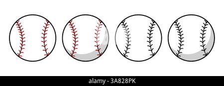 Baseball icon design isolated on white background. Stock Vector