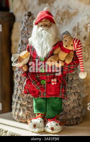 Portrait of a Santa Claus like figurine Stock Photo