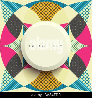 Cover design template. Abstract colorful geometric design. Vector illustration. Can be used for advertising, marketing or presentation. Stock Vector