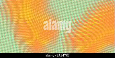 Halftone gradient background. Vibrant trendy texture, with blending colors. Cover design template. 3d network design with particles. Can be used for a Stock Vector
