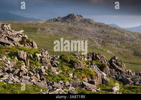 Bera Bach in the isolated Carneddau Mountains of North Wales , Snowdonia National Park (Eryri), North Wales, United Kingdom Stock Photo