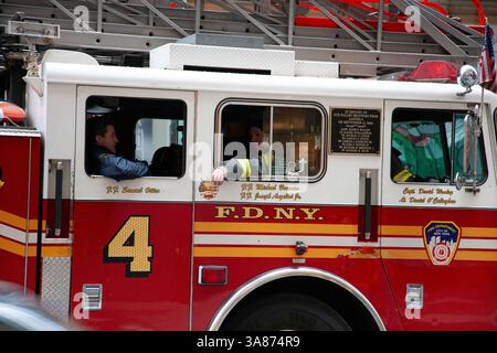 fire truck new york Stock Photo