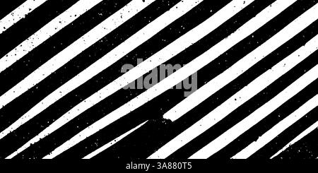 Weathered Pedestrian Crosswalk with Retro Paint Splatters and Road Noise. Stock Vector