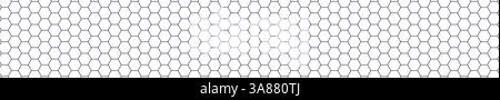 Seamless honeycomb pattern with hexagonal grid, geometric hive texture, white mesh design for bee-themed or tech backgrounds. Flat vector illustration Stock Vector