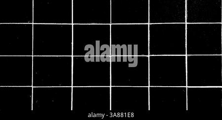 Checked paper grunge overlay background with seamless abstract line patterns. Vintage black and white texture for fabric, brick, and modern interior Stock Vector