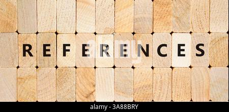References or reference symbol. Concept word Reference on beautiful ...