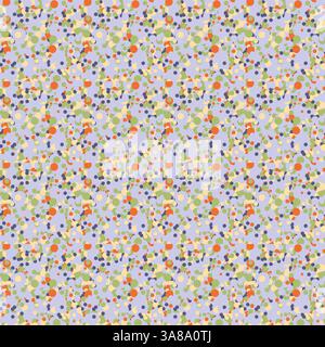 Seamless pattern of flowers and leaves on a vibrant blue background Stock Vector