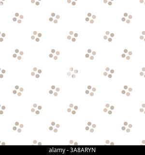 Seamless pattern in minimalist style. Abstract dots. Stock Vector