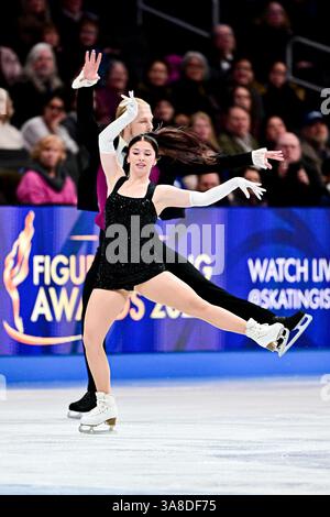 Zoe LARSON & Andrii KAPRAN (UKR), during Ice Dance Rhythm Dance, at the