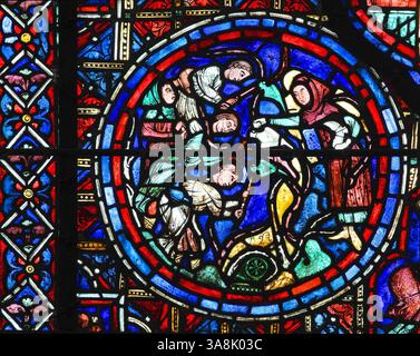 October 15, 2013 - Chartres, France - A man sits astride a barrel of ...