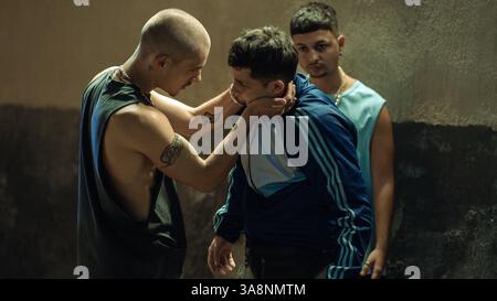 Christian Checa HUGO WELZEL and CHRISTIAN CHECA in ENEMIGOS (2025), directed by DAVID ...