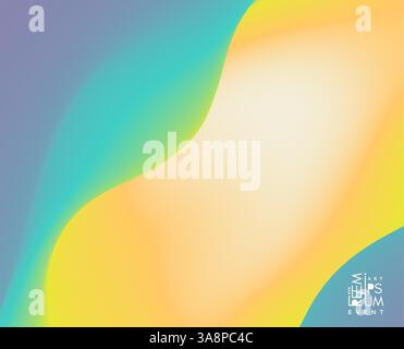 Abstract background with dynamic effect. Creative design poster with vibrant gradients. Vector Illustration for advertising, marketing, presentation. Stock Vector
