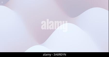 Abstract wavy background with modern gradient colors. Trendy liquid design. Motion sound wave. Vector illustration for banners, flyers and presentatio Stock Vector