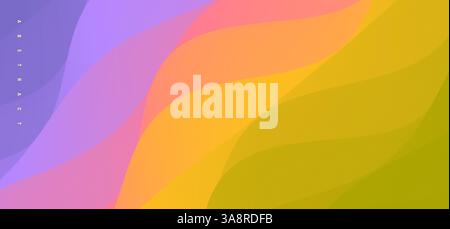 Abstract background with dynamic effect. Creative design poster with vibrant gradients. Vector illustration for advertising, marketing, presentation. Stock Vector