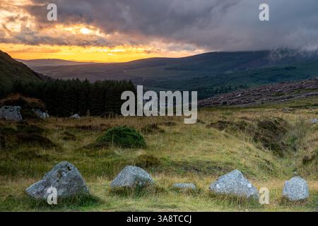 Stunning View Over Wicklow Mountains, County Wicklow, Ireland Stock Photo