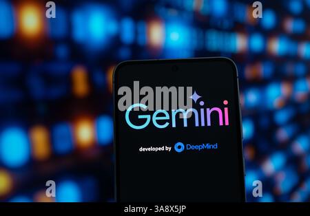 Gemini chatbot by Google Deepmind Stock Photo