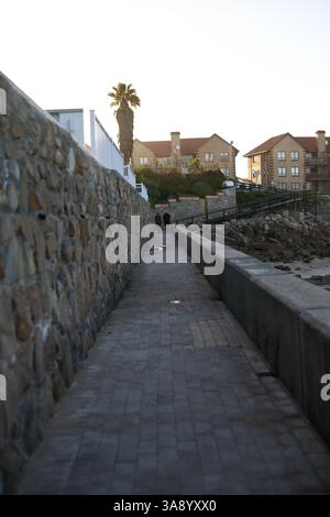 Elderly couple going for a walk and holding hands Stock Photo