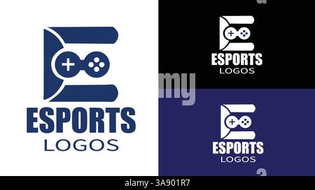 Esports Logo Template for Gaming Team or Game Tournament, esports logo design Stock Vector