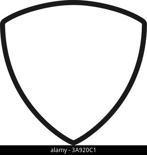 Guitar pick shape icon. Plectrum sign. Tringle plastic guitar pick symbol. Music mediator line icon. Design element. Vector illustration isolated on Stock Vector