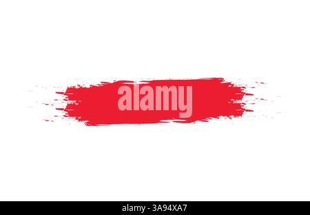 Abstract hand painted textured ink brush background with geometric frame, isolated strokes with dry rough edges Stock Vector
