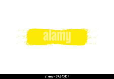 Abstract hand painted textured ink brush background with geometric frame, isolated strokes with dry rough edges Stock Vector