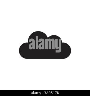 Flat cloud icon symbol vector Illustration Stock Vector