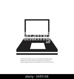 computer icon, vector best flat icon. Stock Vector