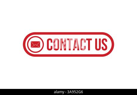 email icon. Contact us Rubber Stamp Seal Vector Stock Vector