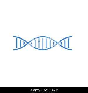 Vector dark grey dna helix icon Stock Vector