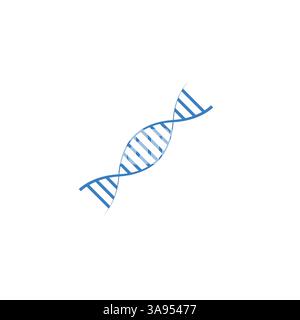 Vector dark grey dna helix icon Stock Vector