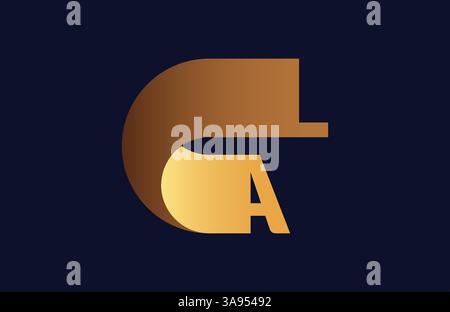 AL letter colorful logo in the circle. Vector Logo Illustration. Stock Vector