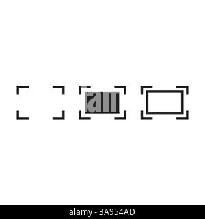 full screen flat vector icon. Stock Vector