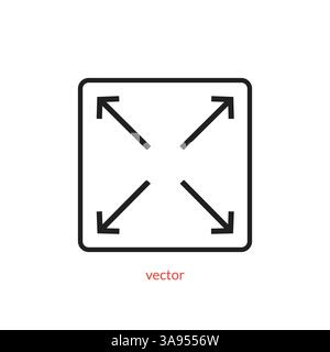 full screen flat vector icon. Stock Vector