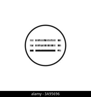 Hamburger Menu Icon - Vector illustration. Stock Vector