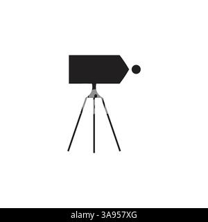 land surveying icon. Flat style design isolated on white background. Stock Vector
