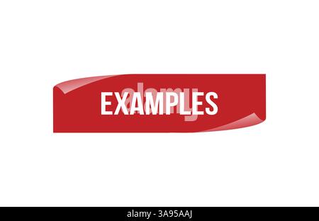 Red banner Examples on white background Stock Vector Image & Art - Alamy