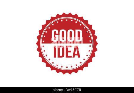 Good idea red ribbon label banner. Stock Vector