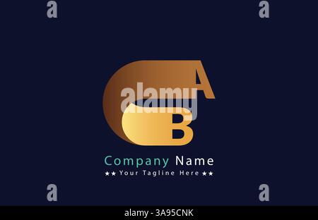 ba Letter logo design vector template. Stock Vector