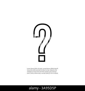Question mark sign icon, vector best flat icon. Stock Vector