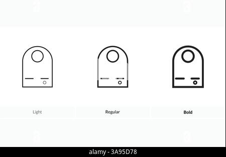 Remote control icon. Light, Regular And Bold style design isolated on white background Stock Vector