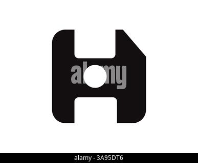 Floppy disk linear icon vector design Stock Vector